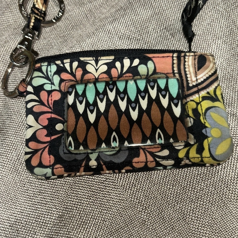Vera Bradley Zip ID Case with Lanyard Sierra